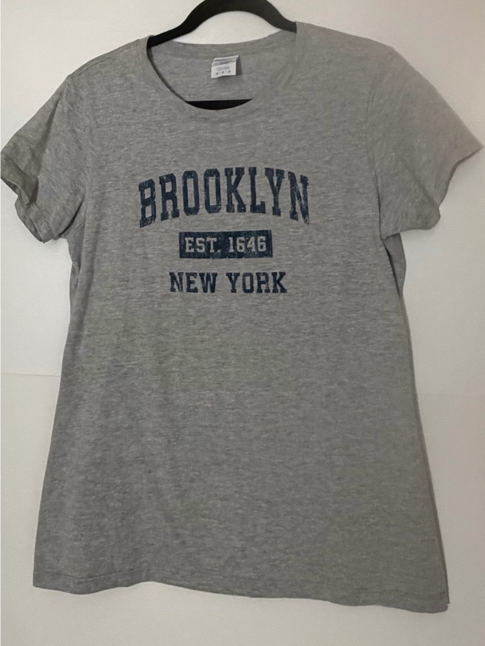 Port and Company Grey Brooklyn New York Graphic Tee - Women's Short Sleeve
